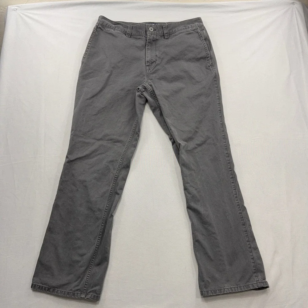 The North Face Pants Chino Straight Leg Cotton Casual Gray Mens 34 Regular
